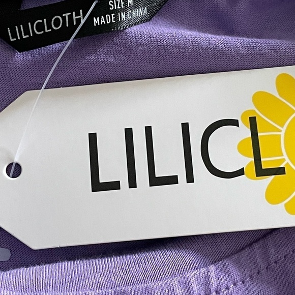 Lilicloth Short Sleeve Tee “be Kind” Purple Size M - Picture 3 of 4